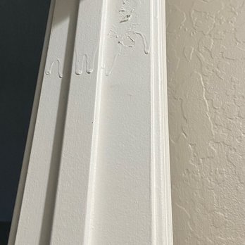 Ideas Unlimited Painting - Just a sample of paint drips on door trim - Painters Near Me Ideas Unlimited Painting - Just a sample of paint drips on door trim - Painters Near Me