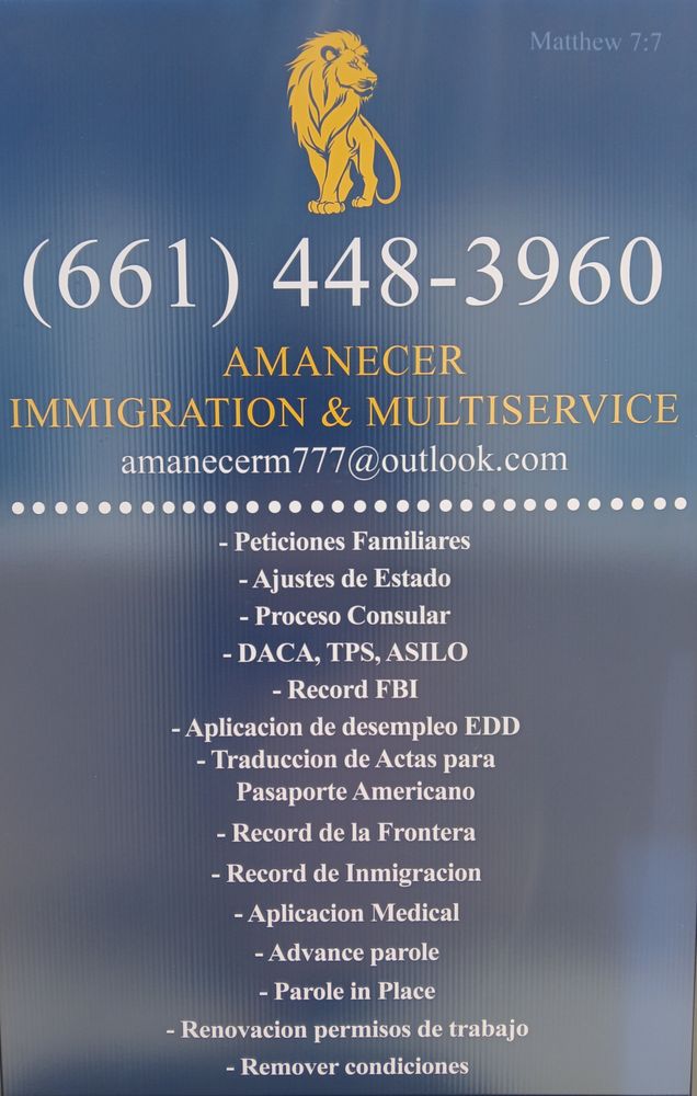 Amanecer Immigration & Multiservice - immigration attorney in Bakersfield, CA