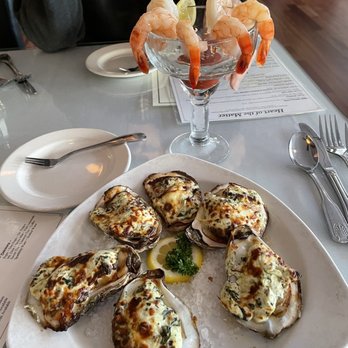 Island Way - Shrimp Cocktail and Oysters Rockefeller. - Seafood Near Me - Oak Island, North Carolina Island Way - Shrimp Cocktail and Oysters Rockefeller. - Seafood Near Me - Oak Island, North Carolina