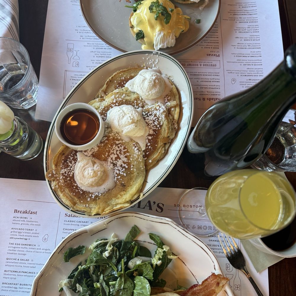 Petula's - Pancakes Eggs Florentine Breakfast sandwich - Cocktail Bars Near Me - South Boston, Massachusetts Petula's - Pancakes Eggs Florentine Breakfast sandwich - Cocktail Bars Near Me - South Boston, Massachusetts