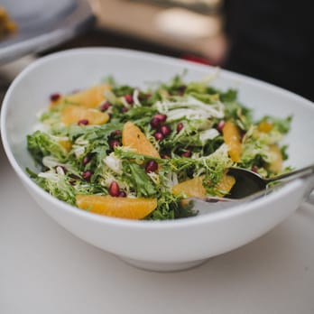 Scoozi Events NYC - Fresh Orange & Pomegranate Salad with Frisee Greens, Olive Oil & Sherry Vinaigrette (photo courtesy Michael Simonitsch photography) - Caterers Near Me - New York, New York Scoozi Events NYC - Fresh Orange & Pomegranate Salad with Frisee Greens, Olive Oil & Sherry Vinaigrette (photo courtesy Michael Simonitsch photography) - Caterers Near Me - New York, New York