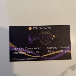 Pa's contact info.
