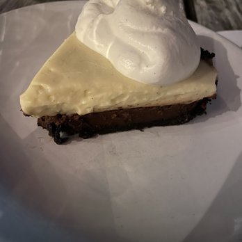 Nobie's - Coconut cream and chocolate mousse pie - New American Near Me - Houston, Texas Nobie's - Coconut cream and chocolate mousse pie - New American Near Me - Houston, Texas