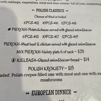Polish Bistro - More menu - Modern European Near Me - Binghamton, New York Polish Bistro - More menu - Modern European Near Me - Binghamton, New York