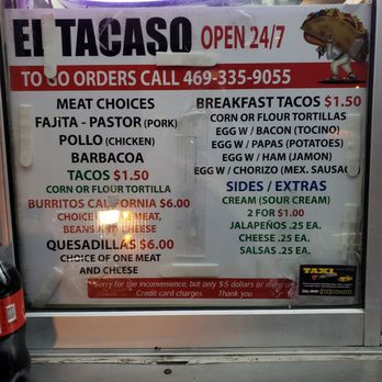El Tacaso - Mexican Near Me - Dallas, Texas