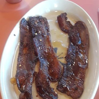 Snooze, an A.M. Eatery - Bacon, But Different (pepper syrup on candied bacon) - Breakfast & Brunch Near Me - Tucson, Arizona Snooze, an A.M. Eatery - Bacon, But Different (pepper syrup on candied bacon) - Breakfast & Brunch Near Me - Tucson, Arizona