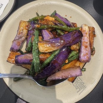 Highland Noodles - F11. Stir Fried Green Bean with Eggplant - Noodles Near Me - Roseville, California