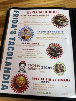 Menu photo 4 Frida’s Tacolandia Dallas, TX Menu photo 4 Frida’s Tacolandia Dallas, TX