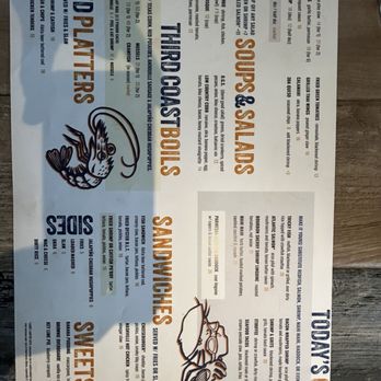 Tricky Fish - Food menu as of 1-4-26 - Seafood Near Me - Fort Worth, Texas