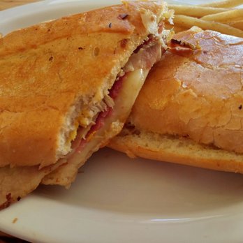 El Cubano - Cuban sandwich with fries ($10.99)....so good. - Cuban Near Me - Valencia, California