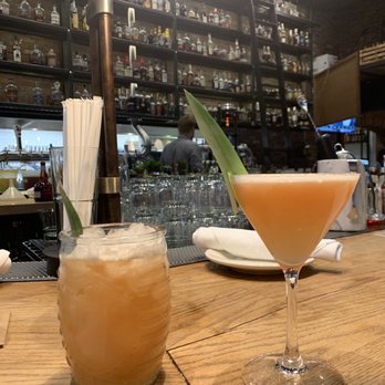 Whiskey Cake - The Great Escape and guava gimlet - New American Near Me - Irving, Texas