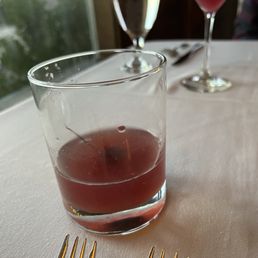 No. I haven't had a sip yet. I did remove the opaque ice cube.