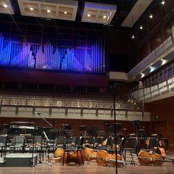 Messiah University - The stage is set for the Messiah University Symphony Orchestra