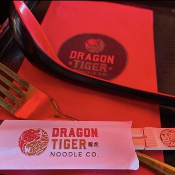 Dragon Tiger Noodle - Da set up... classy with the golden Utensils even da Chopsticks are Krazy Top Notch!!!   Quality... - Noodles Near Me - Las Vegas, Nevada