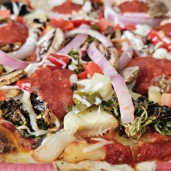 MOD Pizza - Build your own veggie. No cheese. Make it vegan. No dairy in their pizza dough. But there is dairy in the cauliflower crust. - Fast Food Near Me - Santa Rosa, California MOD Pizza - Build your own veggie. No cheese. Make it vegan. No dairy in their pizza dough. But there is dairy in the cauliflower crust. - Fast Food Near Me - Santa Rosa, California