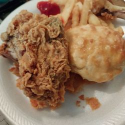 Church's Chicken - Same size as a biscuit
