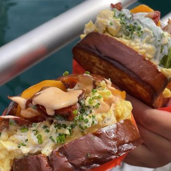 Egg Tuck - Bacon and Cheese Set, Bacon and Cheese Set with added Avocado. Sriracha Aioli on the side. - Breakfast & Brunch Near Me - Chicago, Illinois