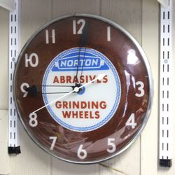 Mark Lawson Antiques Inc - Rare Pam Norton illuminated clock in excellent condition...keeps good time, all works!
