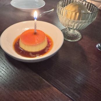 Balvanera - Flan and apricot sorbet - Argentine Near Me - Pittsburgh, Pennsylvania Balvanera - Flan and apricot sorbet - Argentine Near Me - Pittsburgh, Pennsylvania