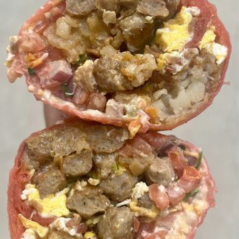 Burrito Bomba - Breakfast Burrito sausage and bacon - Mexican Near Me - Glendale, California
