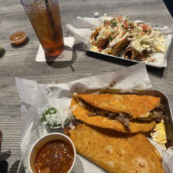 Tacos Al Fuego -Riverside - 3 crunchy tacos and 2 Quesa Birria tacos and Tea - Mexican Near Me - Riverside, California Tacos Al Fuego -Riverside - 3 crunchy tacos and 2 Quesa Birria tacos and Tea - Mexican Near Me - Riverside, California