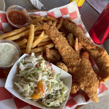 Shells Seafood - Fried Trio - Seafood Near Me - St. Pete Beach, Florida