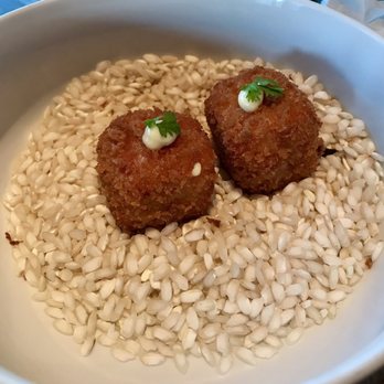 Lincoln Ristorante - Amuse Bouche -- mozzarella fritter. - Italian Near Me - New York, New York Lincoln Ristorante - Amuse Bouche -- mozzarella fritter. - Italian Near Me - New York, New York