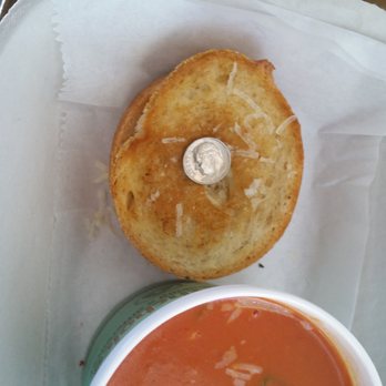 Trattoria Borago - That is a dime on a grilled cheese sandwich. $14.00 with the bisque. The servers should warn customers about the size of the sandwich. - Italian Near Me - Grayton Beach, Florida Trattoria Borago - That is a dime on a grilled cheese sandwich. $14.00 with the bisque. The servers should warn customers about the size of the sandwich. - Italian Near Me - Grayton Beach, Florida