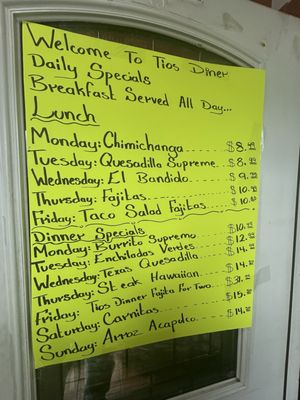 Menu photo 5 Tio’s Diner Columbus, OH