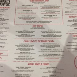 Burgers in SouthBank - Brooklyn Depot - Menu