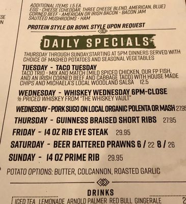 Menu photo 7 Father Paddy's Woodland, CA