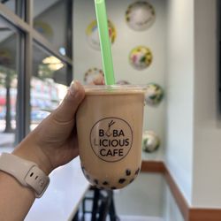 Pho & Banh Mi Eatery Cafe - Bobalicious Milk Tea with honey tapioca