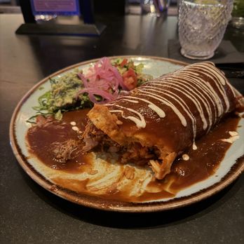 La Popular - Carnitas burrito wet - Cocktail Bars Near Me - Claremont, California