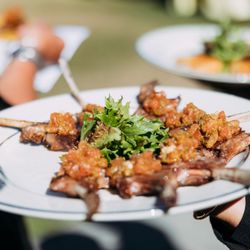 Adobe Lodge - Appetizer: rosemary cocktail lamb chops. Photo by: Trevor & Elisebeth (@trevorandelisebeth)