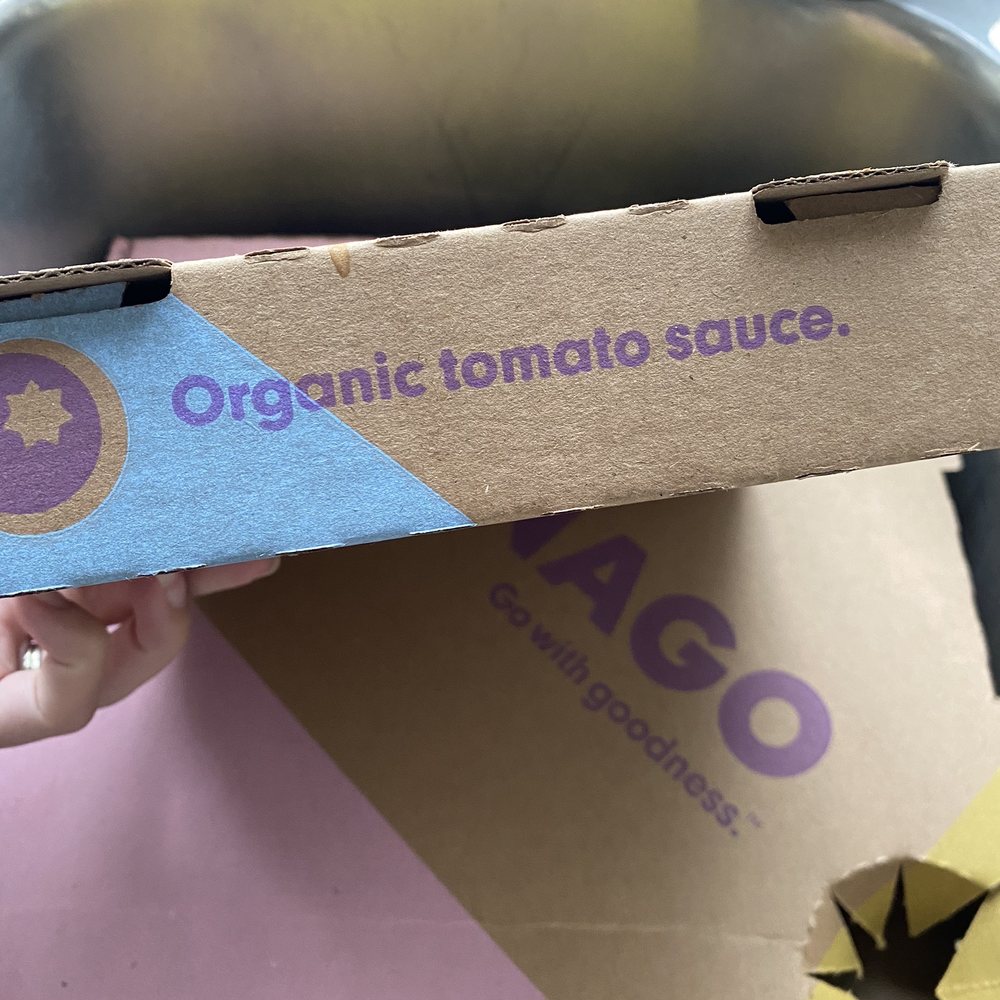 Panago Pizza - a box of organic tomato sauce - Pizza Near Me - Calgary, Alberta Panago Pizza - a box of organic tomato sauce - Pizza Near Me - Calgary, Alberta