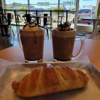 Coffee Crush - Ham and cheese croissant and expressino - Coffee & Tea Near Me - San Antonio, Texas