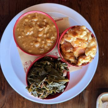 Bludso's BBQ - Baked beans, collard greens, mac and cheese - Barbeque Near Me - Santa Monica, California