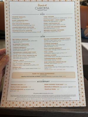Menu photo 5 Chroma Modern Bar + Kitchen Orlando, FL