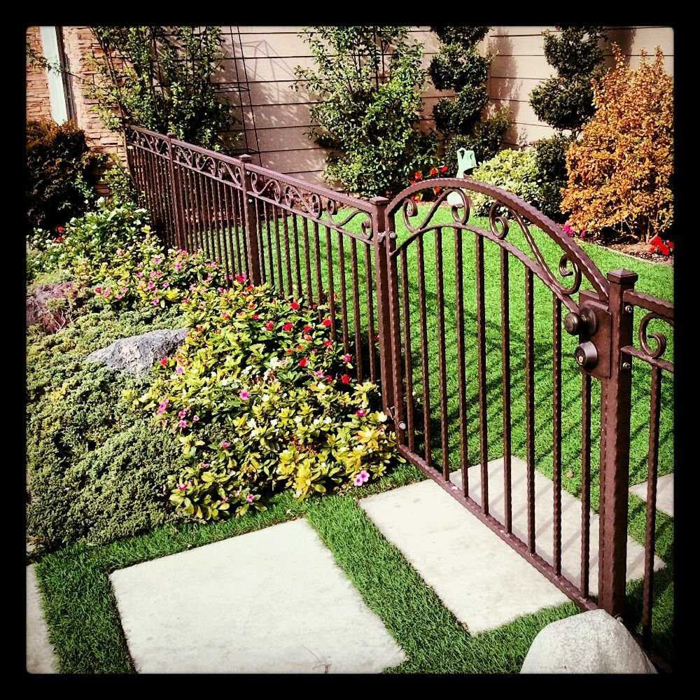 Olympic Powder Coating - Front gate and fence - Powder Coating Near Me - Santa Ana, California