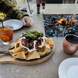 Rose Cove Cafe - Old Fashioned, Nachos, and Maine Blueberry Mule