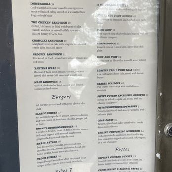 Sophia's - Menu as of 1/31/26 - Venues & Event Spaces Near Me - Hobe Sound, Florida