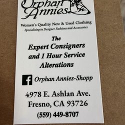 Orphan Annies Consignment & Alterations - New address!!