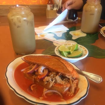 La Perla Tapatia - Torta ahogada lets try it - Mexican Near Me - La Habra, California