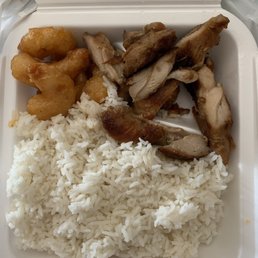 I ordered a plate. I asked for honey walnut shrimp and chicken teriyaki. I ordered a plate. I asked for honey walnut shrimp and chicken teriyaki.