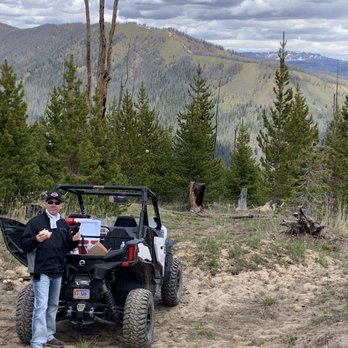 Jackson Hole Adventure Rentals - At the top eating lunch. - ATV Rentals/Tours Near Me - Jackson, Wyoming