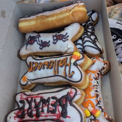 Win Win Fillin' Station - Variety style of Halloween donuts!