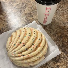 Concha and coffee Concha and coffee
