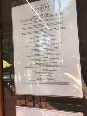 Menu photo 1 The Gardens Club Brisbane, QLD