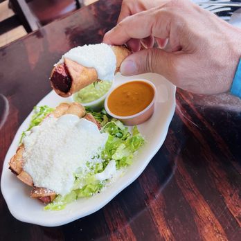 Laly's Restaurant - Cheese Flautas...! - New American Near Me - Jackson Heights, New York