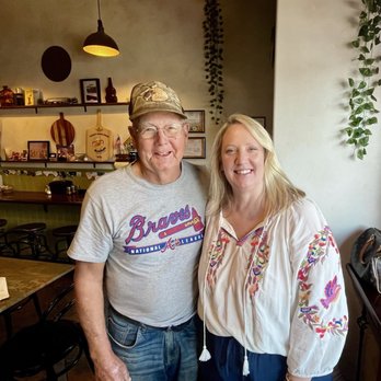 Fire Pizza - Donna Bare with Modern Woodmen Fraternal Financial Services and Wayne (Flash) Tolley. Thank you Donna! - Pizza Near Me - Elizabethton, Tennessee